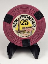 NEW FRONTIER CASINO CHIP $25 LAS VEGAS NEVADA - CR #22 RATED R ($250-$299) 1954