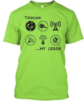 Telecom T-Shirt Made in the USA Size S to 5XL
