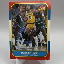 Fleer 1986-87 Maurice Lucas Base Set #66 Los Angeles Lakers Basketball
