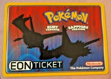Pokemon Eon Ticket Promo E-Reader E Card Ruby & Sapphire GBA