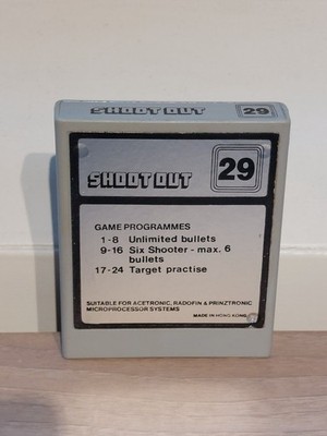Shootout 29 Cart / Game for Acetronic / Radofin 1292 / Hanimex / Prinztronic