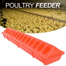 Flip-Top Poultry Feeder Bird feed Trough Farming Tool Water Bowl for Chick