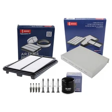 Denso Tune Up Kit 4 Spark Plugs & Boots Kit for Nissan Rogue 2.5L L4 QR25DE 2014