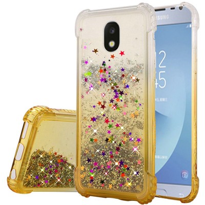 ''GSA Glitter Gradient Candy Case for Samsung Galaxy J3 (2018) - Gold''