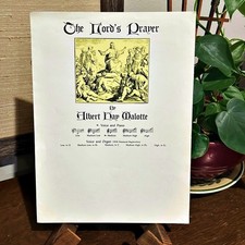 The Lords Prayer Sheet Music Vintage Voice Piano Albert H Malotte Schirmer 1930s