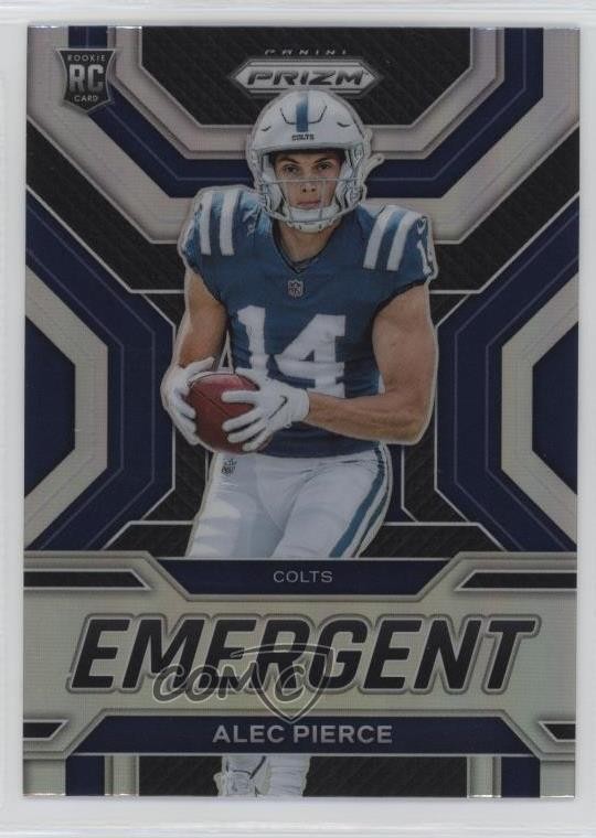 2022 Panini Prizm Emergent Silver Prizm Alec Pierce #E-18 17gb