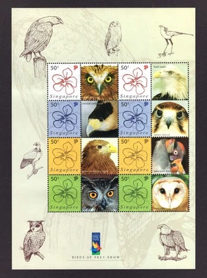 M29983 Singapore 2006 Birds of Prey Show Sheet UMM
