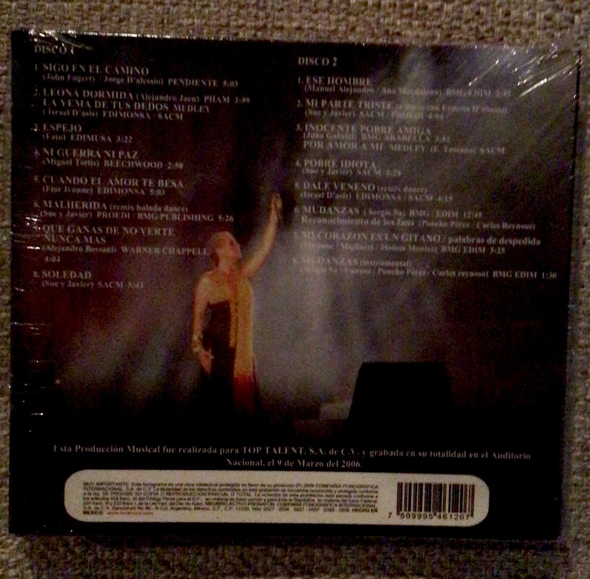 LUPITA D'ALESSIO La Gira del El Adios 2CD Grabado En Vivo
