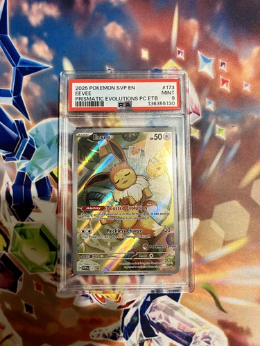 Pokemon TCG - Eevee SVP 173 SV Promos Pokemon Center Exclusive PSA 9