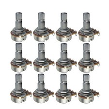 12pcs Mini Guitar Potentiometers A250K/B250K/A500K/B500K for Electric GuitarBass
