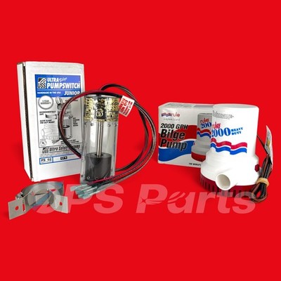 Ultra Bilge Pump Switch Junior 12 VDC & Rule 2000 GPH Bilge Pump - New