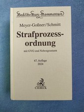 StPO Strafgesetzbuch 67. Auflage 2024, Meyer-...