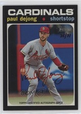 2020 Topps Heritage Real One Special Edition Red Ink 35/71 Paul DeJong Auto 0t2