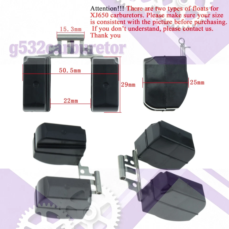 4sets Ultimate Carburetor Rebuild Repair Kit XJ650 with Floats intake manifold - Bild 3 von 4