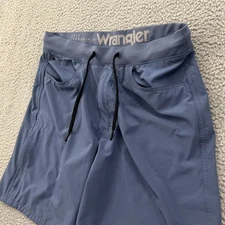 Wrangler ATG All Terrain Board Shorts Mens 34 Blue Waterproof Hybrid Hiking Gorp