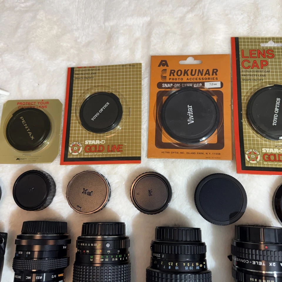 Vintage Camera Lens/Filters/Caps Pentax, Five Star Untested but Great condition - Image 4 of 4