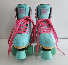 RD Roller Derby Blue Pink Aqua Roller Skates PIXIE Lucy Girls Sz Youth 12J-2
