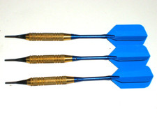 Soft Tip Darts, Used 18 Gram Brass with New Aluminum Shafts and Flights 3152