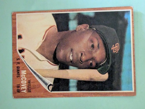 1962 Topps #544 Willie McCovey San Francisco Giants Baseballkarte EX o/c centere