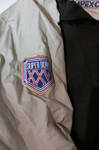 1991 Super Bowl 25 XXV Apex One Jacket Coat M NFL Buffalo Bills NY Giants - Picture 3 of 8