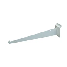 Econoco EWH/12KB White Shelf Brackets For Slatwall (Pack of 48)