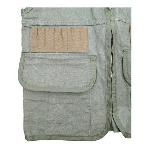 Vintage Saftbak Olive Green Duck Hunting Vest USA Made Size Medium - Picture 3 of 12