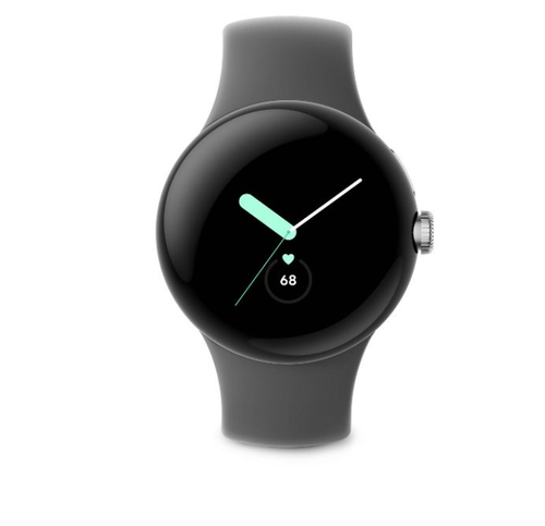 Google GA03305-US Pixel Watch Montre connectée en acier inoxydable argenté 41 mm avec - Photo 2 sur 2