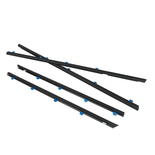 Set of 4 Door Window Moulding Trim Seal Weatherstrip For Honda Civic 2012 - 2015 - Picture 5 of 11