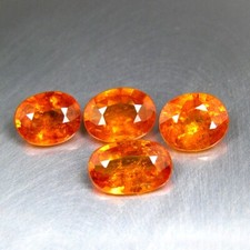 3.07 CT 6X4MM TOP LUSTER NATURAL MANDARIN FANTA ORANGE SPESSARTITE GARNET