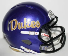 2019 JMU Dukes James Madison University Custom Riddell Mini Helmet vs Norfolk St