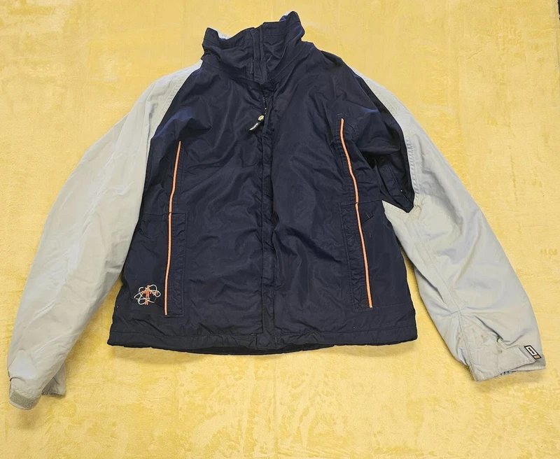 burton formula snowboarding ski active lining system orange jacket