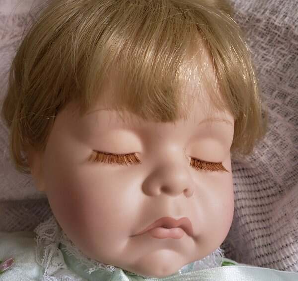 20" Chubby Sleeping Newborn Artist Porcelain Baby Doll With Blanket eBay