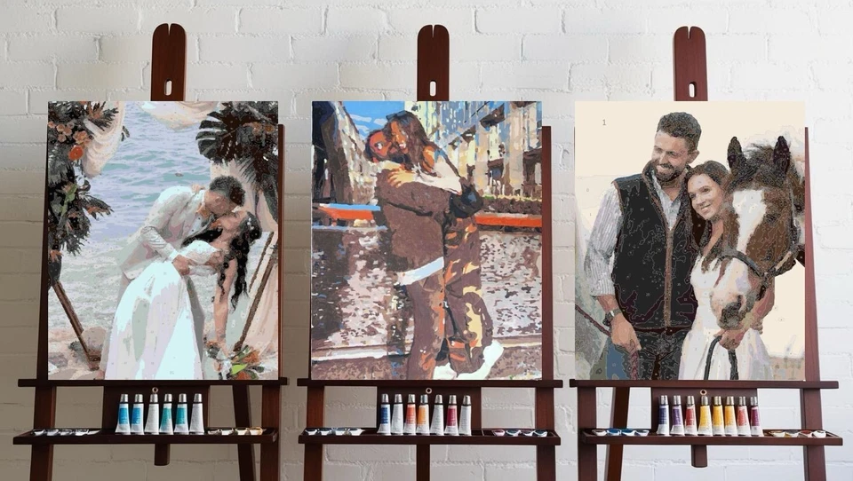 PERSONALISED PAINT BY NUMBERS - PERSONALISED GIFTS - ADULT PAINTING - - Image 3 of 4