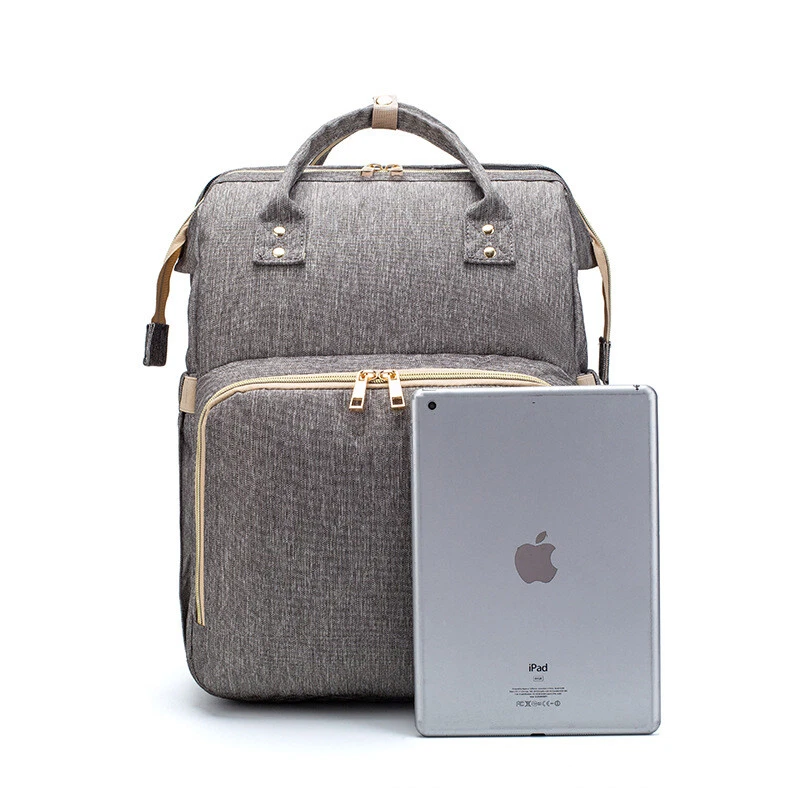 Mochila Cama Mamá Versión Carga USB Plegable Gran Capacidad Multifunción Foto 3 de 4