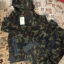 NWT Nike Tech Fleece Boys Youth Camo Full-Zip Tracksuit Sz S 215 SLIM FIT