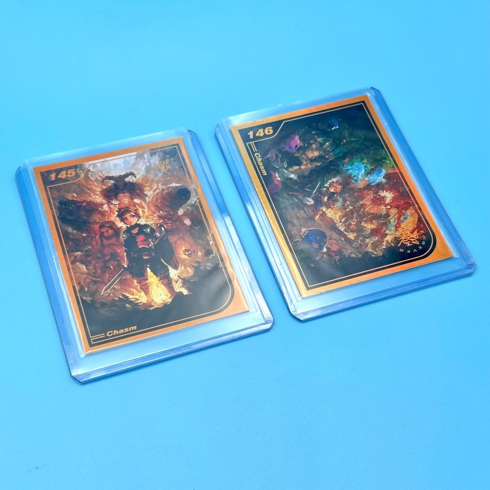 Limited Run Games Chasm Daltyn Trading Card Set #145 #146 *GOLD* Foil
