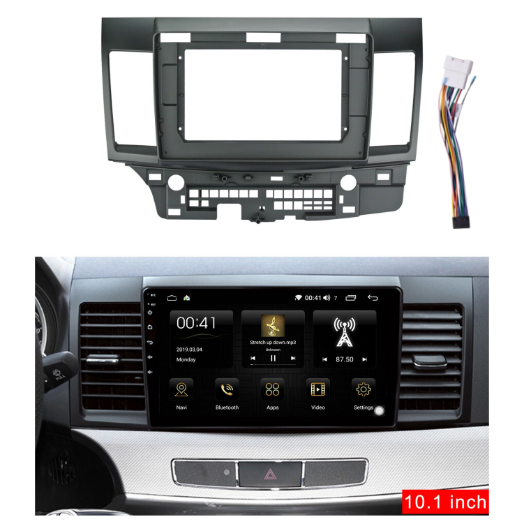 10.1'' Car Radio Stereo Frame Trim Power Harness for Mitsubishi Lancer 2010~16
