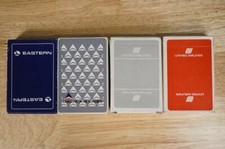 Vintage Lot Playing Card Four Decks Advertising United Airlines Eastern Delta