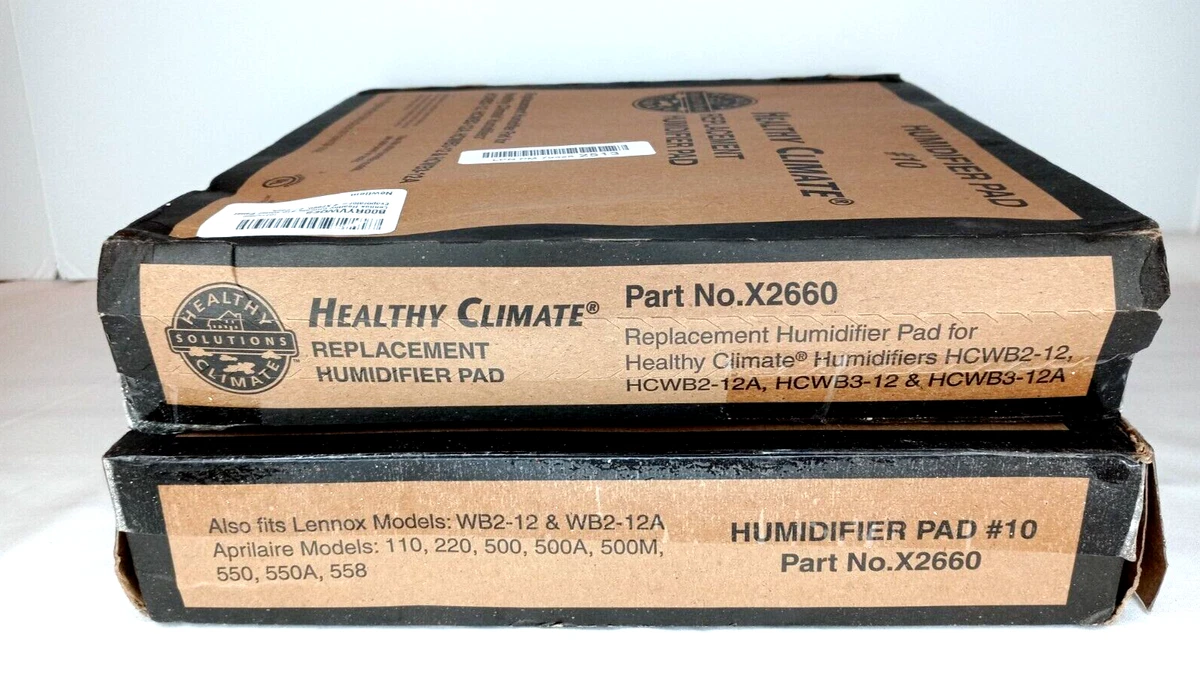 Lennox Healthy Climate Humidifier Pad No. 10 Part X2660 NEW 2 Filters