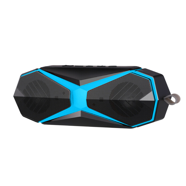 Enceinte Bluetooth étanche mini haut-parleur sans fil extérieur bleu pour sport