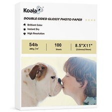 Koala Double Sided Glossy Photo Paper 8.5x11 54lb 200gsm Inkjet Printer HP Epson