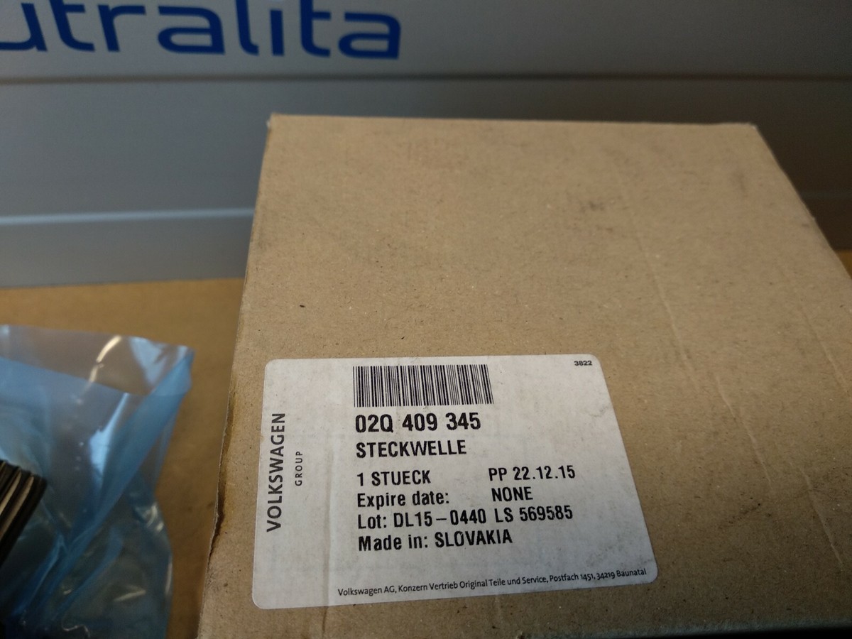 NEW Genuine Oem VW Stub Axle, differential Right 02Q409345 | eBay