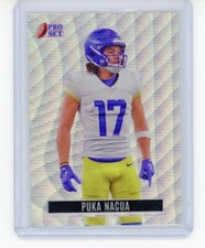 Puka Nacua 2023 Leaf Pro Set Metal Football Rookie Retro #7/7 Rams