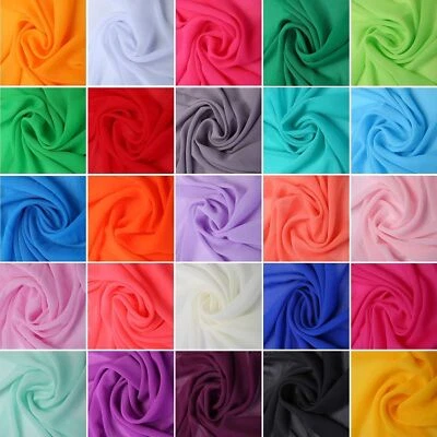 CHIFFON Stoffe Meterware Deko Stoff Kleidung Dekoration Hochzeit
