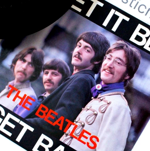 RARE SGT PEPPERS PHOTO COVER THE BEATLES LET IT BE GET BACK 7" VINYL 45 EX