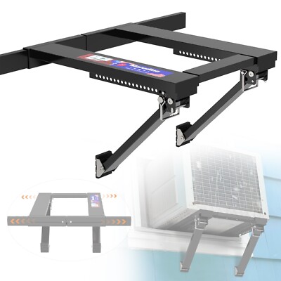 Upgraded No-Drill Window AC Bracket, Adjustable Window Air Conditioner Support