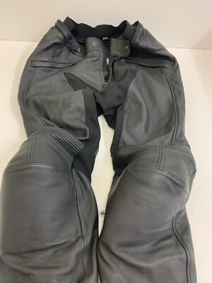 Ixon Tornado 2XL Black Leather Trousers 