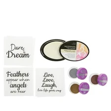 Crafter's Companion - Stamps, Ink Pad, & Embossing Powder Bundle  New