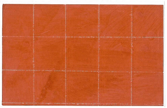 Venezuela: 1903; Scott local Guayana 12, hoja completa, MNH, RRR, EBV255 Foto 3 de 3