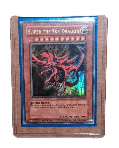 Yugioh Slifer The Sky Dragon GBI-001 Ultra Rare Authentic God Card